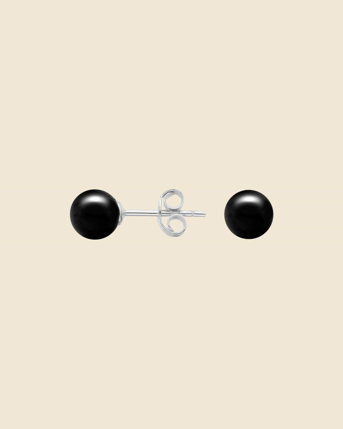 4mm Onyx Bead Stud